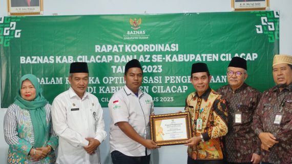 Himpun Rp16,2 Miliar di 2022, LAZISNU Cilacap Raih Penghargaan Baznas sebagai LAZ dengan Pengumpulan Terbanyak